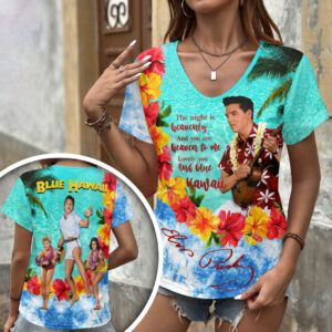Elvis Presley 3D Women’s V-Neck T-Shirt - HOATT18208