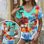 Elvis Presley 3D Women’s V-Neck T-Shirt – HOATT18288