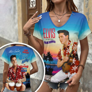 Elvis Presley 3D Women’s V-Neck T-Shirt - HOATT18289