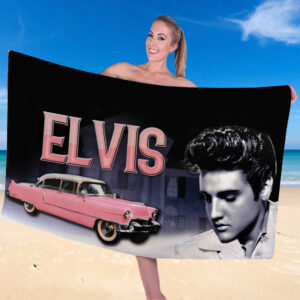 Elvis Presley Rectangle Beach Towel - TANTN22699