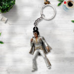 Elvis Presley Custom Shape 2-sided Keychain – TANTN22780