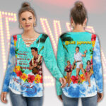 Elvis Presley Women’s Long Sleeve Neckline Tie Sweatshirt – HOATT18269