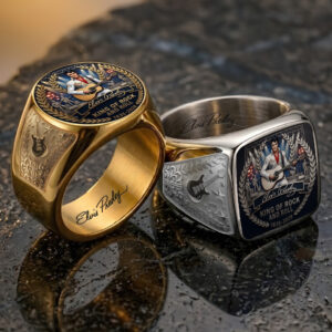 Elvis Presley 3D Engraved Ring - TANTN23236