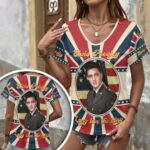 Elvis Presley 3D Women’s V-Neck T-Shirt – HOATT17800