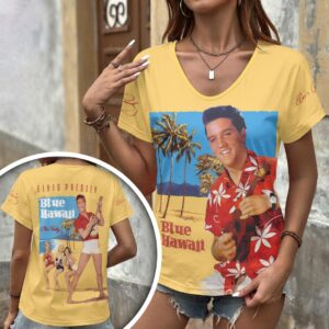 Elvis Presley 3D Women’s V-Neck T-Shirt - HOATT18258