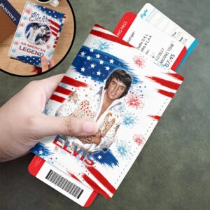 Elvis Presley Leather Passport Cover - HOATT18019