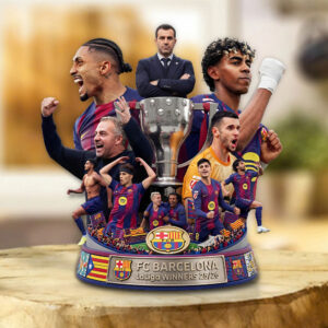 FC Barcelona LaLiga Winners 25/26 Custom Shape Acrylic Plaque - TMTHU6043