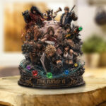 Final Fantasy VII 30th Anniversary Custom Shape Acrylic Plaque – GNE6547
