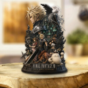 Final Fantasy VII 30th Anniversary Custom Shape Acrylic Plaque - GNE6557