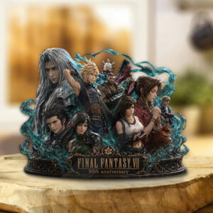 Final Fantasy VII 30th Anniversary Custom Shape Acrylic Plaque - GNE6546