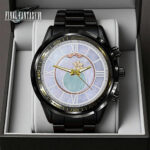 Final Fantasy VII x Aerith Gainsborough Black Stainless Steel Watch – GNE6539