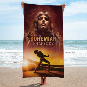 Freddie Mercury Rectangle Beach Towel - TMTHU6154