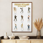 Freddie Mercury Rectangle Canvas With Inner Frame – TMTHU6131