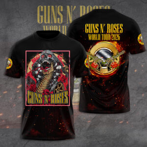Guns N’ Roses Tour 2026 3D Apparel - GNE6325