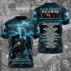 Iron Maiden 2026 World Tour 3D Apparel - TMTHU5629