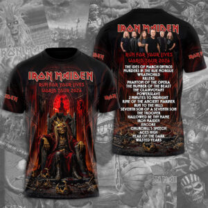 Iron Maiden 2026 World Tour 3D Apparel - TMTHU5959