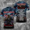 Iron Maiden 2026 World Tour 3D Apparel - TMTHU6007