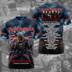 Iron Maiden 2026 World Tour 3D Apparel - TMTHU6007