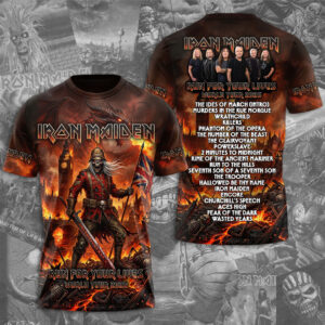 Iron Maiden 2026 World Tour 3D Apparel - TMTHU6264