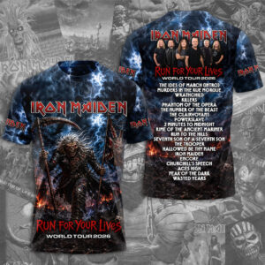 Iron Maiden 2026 World Tour 3D Apparel - TMTHU6473