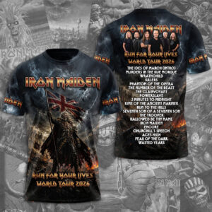 Iron Maiden 2026 World Tour 3D Apparel - TMTHU6475
