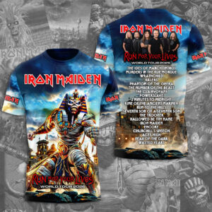 Iron Maiden 2026 World Tour 3D Apparel - TMTHU5555