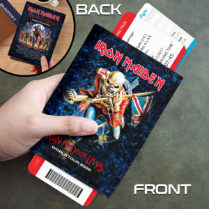 Iron Maiden 2026 World Tour Leather Passport Cover - HOATT18038