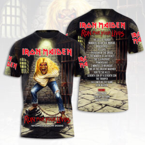 Iron Maiden 2026 World Tour 3D Apparel - HOATT17795