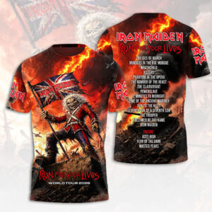 Iron Maiden 2026 World Tour 3D Apparel - HOATT17834