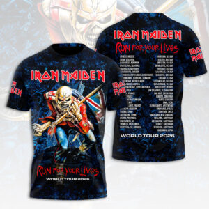 Iron Maiden 2026 World Tour 3D Apparel - HOATT17867