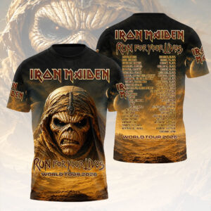Iron Maiden Tour 2026 3D Apparel - HOATT18191