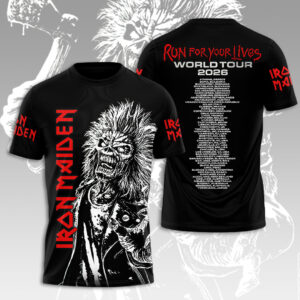 Iron Maiden World Tour 2026 3D Apparel - HOATT18219