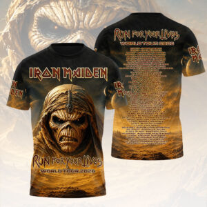 Iron Maiden 2026 World Tour 3D Apparel - HOATT18220