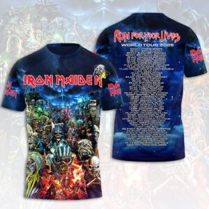 Iron Maiden World Tour 2026 3D Apparel - HOATT18222