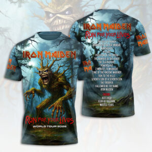 Iron Maiden 2026 World Tour 3D Apparel - HOATT18332