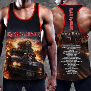 Iron Maiden 2026 World Tour Y-Back Muscle Tank Top - TMTHU5593