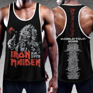 Iron Maiden 2026 World Tour Y-Back Muscle Tank Top - HOATT18218