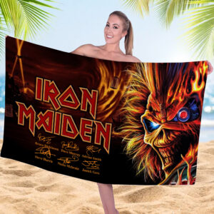 Iron Maiden Rectangle Beach Towel - TMTHU6300