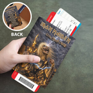 Iron Maiden Life After Death Leather Passport Cover - TMTHU6471