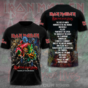 Iron Maiden 2026 World Tour 3D Apparel - GNE6617