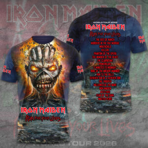 Iron Maiden 2026 World Tour 3D Apparel - GNE6664