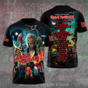 Iron Maiden 2026 World Tour 3D Apparel - GNE6666