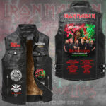 Iron Maiden 2026 World Tour Premium 2D Sleeveless Leather Vest – GNE6755