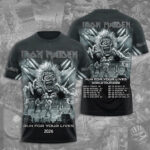 Iron Maiden 2026 World Tour 3D Apparel – TMTHU5962