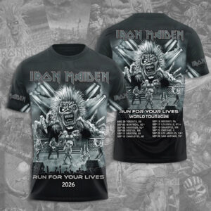 Iron Maiden 2026 World Tour 3D Apparel - TMTHU5962