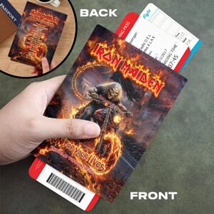Iron Maiden 2026 World Tour Leather Passport Cover - HOATT18036