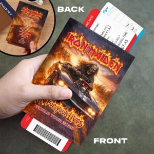Iron Maiden 2026 World Tour Leather Passport Cover - HOATT18123