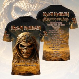 Iron Maiden 2026 World Tour 3D Apparel - HOATT18141