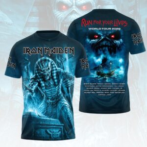 Iron Maiden 2026 World Tour 3D Apparel - HOATT18330