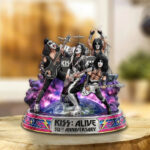 KISS: Alive 50th Anniversary Custom Shape Acrylic Plaque – TMTHU6061